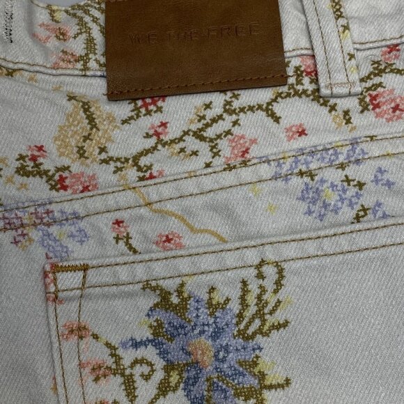 We The Free Women’s Eden Printed High-Slouchy Wide-Leg Pants – Ivory/Multi – 28 - Picture 10 of 14